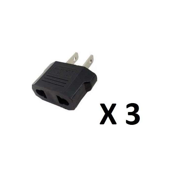 3 travel adapter plug u.s. industry canada France euro converter / japan american usa usa jr international - 1
