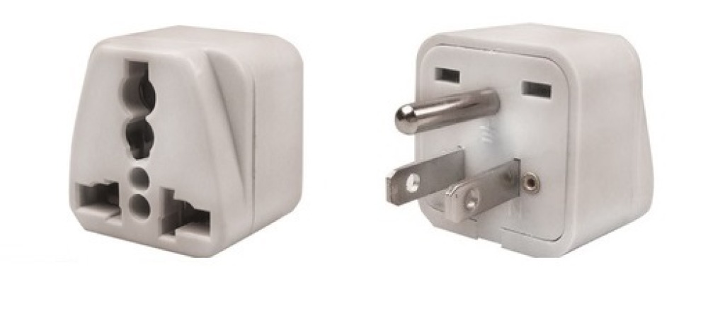 Travel adapter electric adapter 16 american male + female to female euro adapter jr international - 2