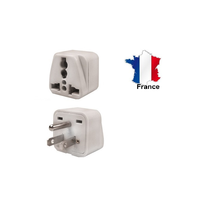 Travel adapter electric adapter 16 american male + female to female euro adapter jr international - 1