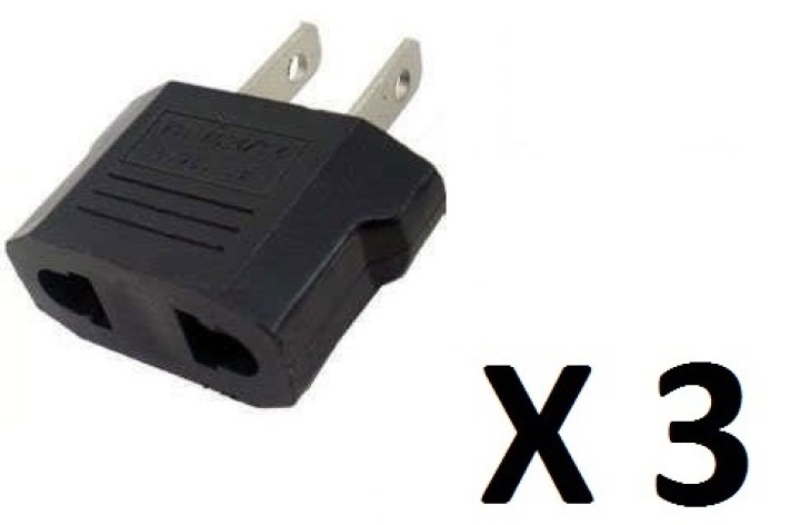 3 travel adapter plug ee.uu. Industry canada francia euro convertidor a / japan americano ee.uu. Ee.uu. jr international - 1