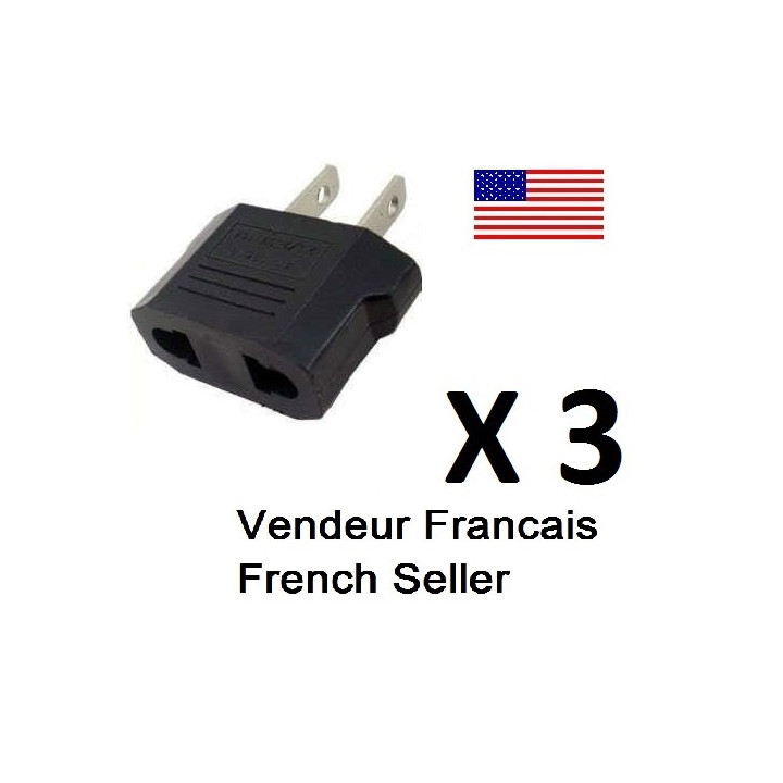 3 travel adapter plug us industry canada francia euro-convertitore / giappone americano usa usa jr international - 1