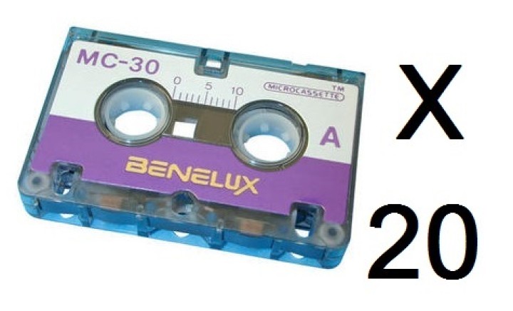 20 Cassetta audio miniatura durata 30 minuti (1 pz.) audio cassette cassette audio registrabili cassetta audio vergine grundig -