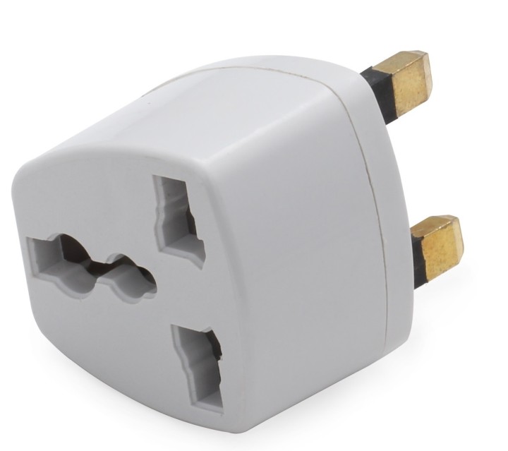 Adattatore elettrico presa europea verso presa inglese senza presa terra convertitore adattatore converter jr international - 2
