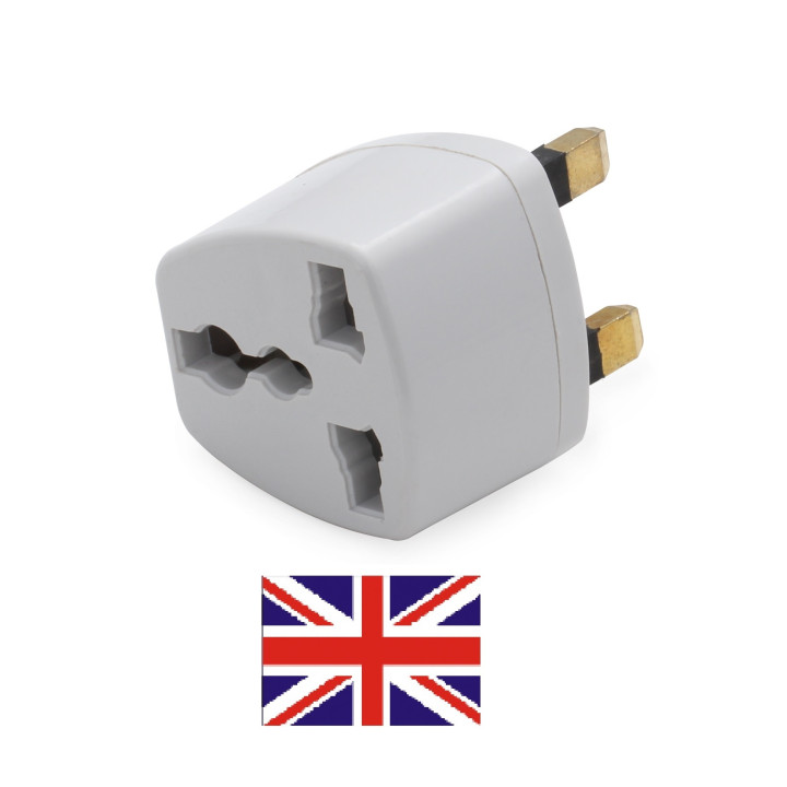 UK Travel Adapter For TYPE G Plug - Works With Electrical Outlets In United Kingdom, Ireland, Great Britian, Scotland, England, 