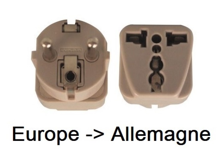 Travel adapter electric european plug to english plug adapter 1a 250vac adapter electric adapter electric jr international - 1