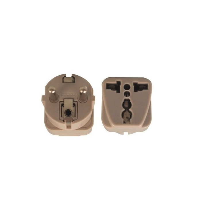 Adaptadores electricos clavija europea hacia clavija inglesa adaptadores 16a 250vca electricos convertidor jr international - 2