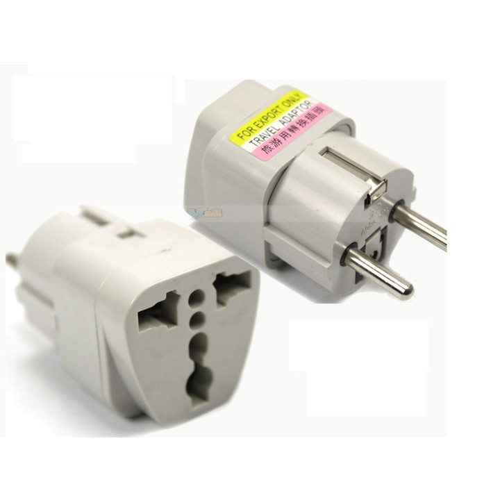 Adaptadores electricos clavija europea hacia clavija inglesa adaptadores 16a 250vca electricos convertidor jr international - 1