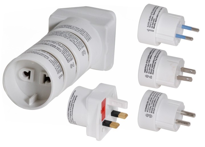 Adattatore elettrico multipresa eu gb eire america canada medio oriente paesi asiatici convertitore adattatore converter wentron