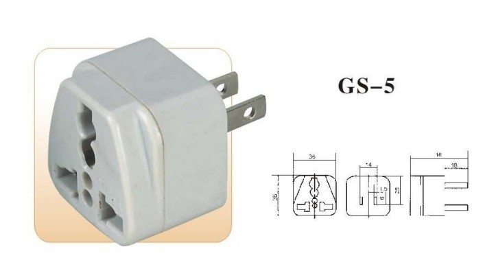 Reiseadapter stromversorgungsadapter 6a usa stecker + erdkontakt euro buchse elektrischer adapter elektronik jr international - 