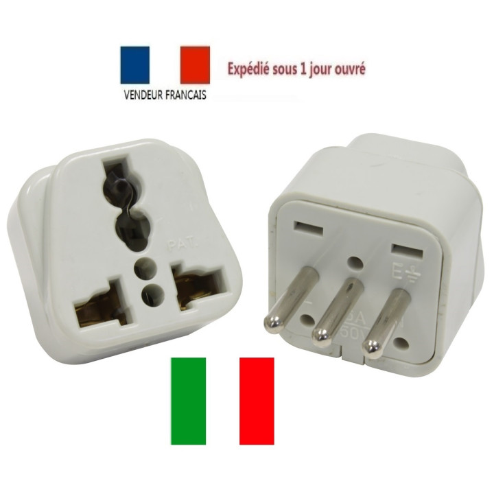 Elettrica adattatore italia europa 10a 250v di viaggiare jr international - 1