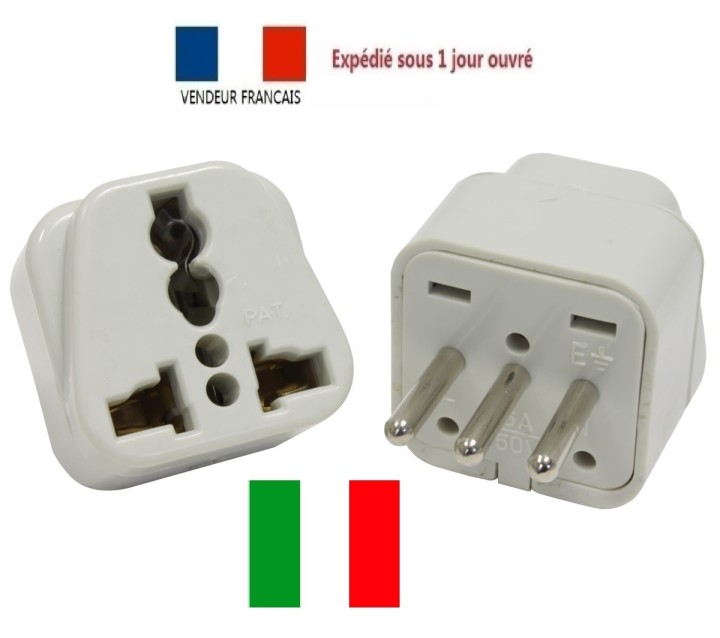 Elektro-stecker-adapter italien europa 10a 250v zu reisen jr international - 1