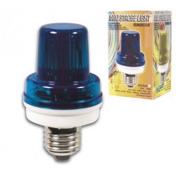 Mini strobo blitzer blau 1w 10 led e27 fassung jr international - 1