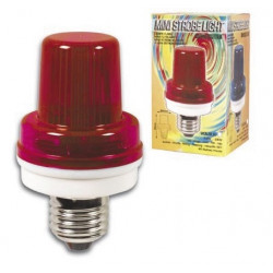 Mini strobe lamp red, 1w 10 led, e27 socket jr international - 1