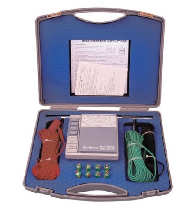 Analogue earth resistance tester detector house safety voltcraft - 1