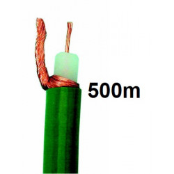 Cavo coassiale 75 ohm (500m) flessibile verde accessori elettrici cae - 1