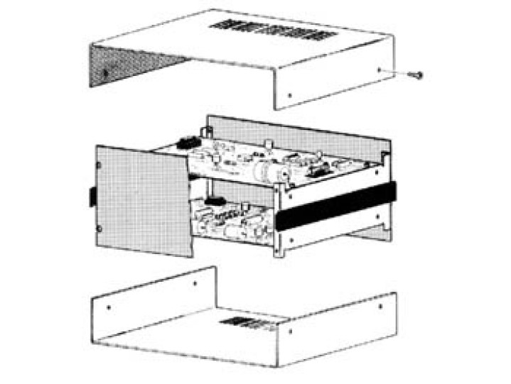 Cofanetto in metallo 200x220x121mm per bfun lamiera 10 10e, laccata a 180° per montaggio elettronico velleman - 1