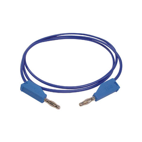 El cable azul de 4 mm conector banana velleman - 1