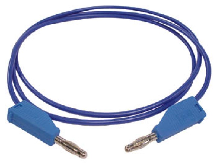 Puntale spina banana 4mm blu velleman - 1