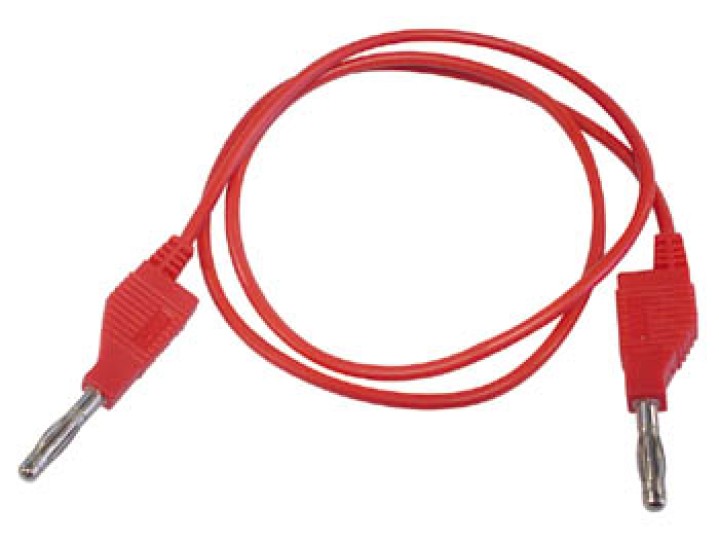 Puntale spina banana 4mm rosso jr  international - 1