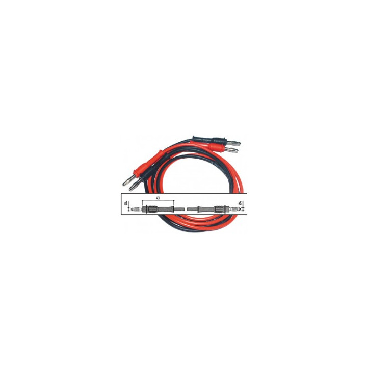 1m cable de 4mm laboratorio negro cen - 1