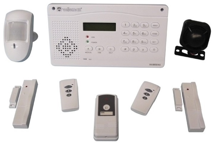 Sistema di allarme senza fili ham06ws centrali di trasmissione a infrarossi contatti telefonici remoti jr international - 1