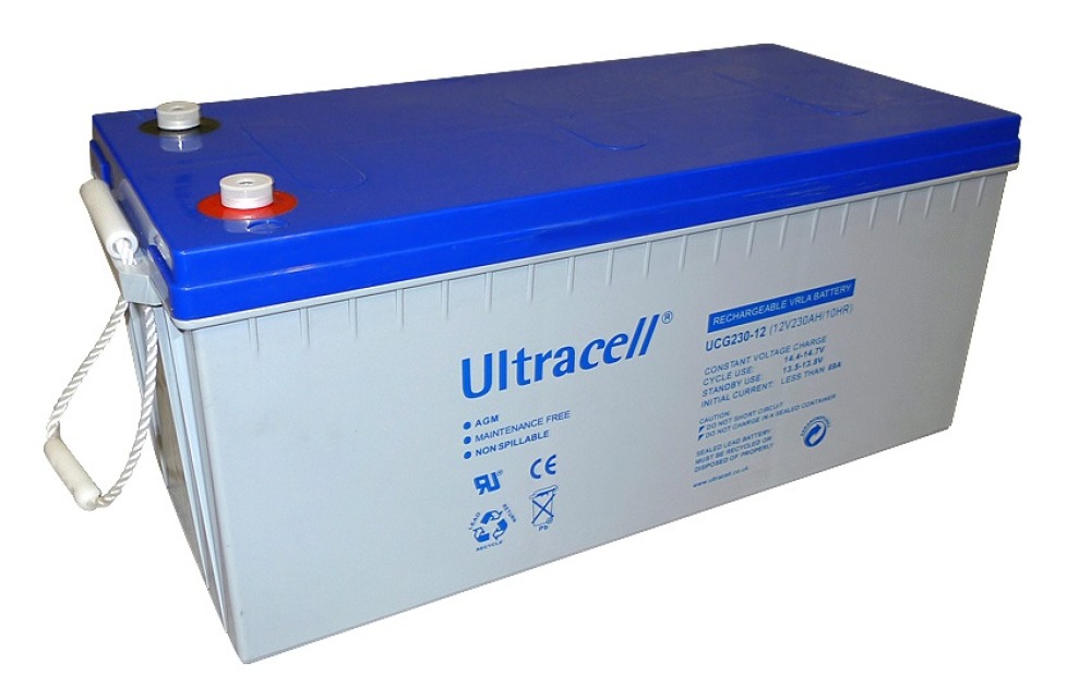 Rechargeable battery 12v 230a solar windmachine lead battery waterproof battery gel battery victron - 1