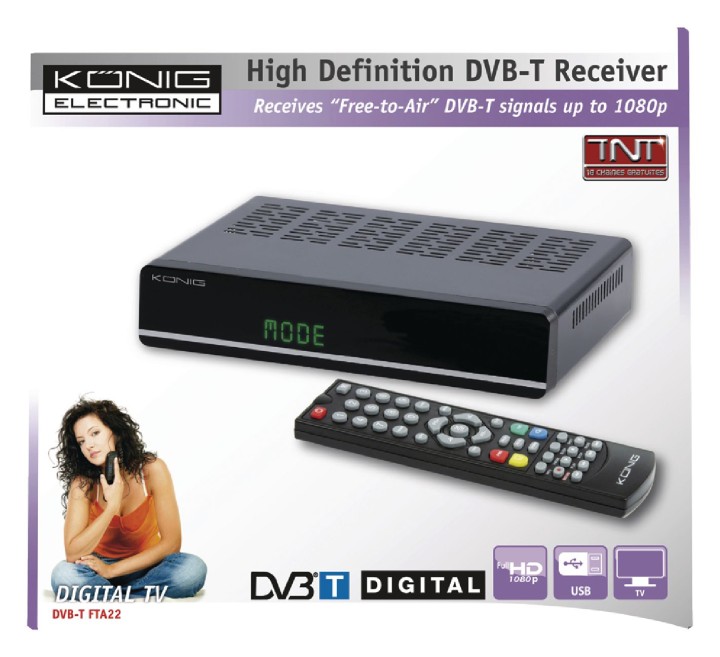 1000 canales de alta definición  Receptor TDT konig - 5