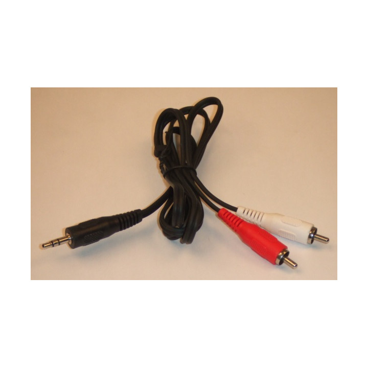 Jack 3.5mm macho stereo 2 x jr international - 1
