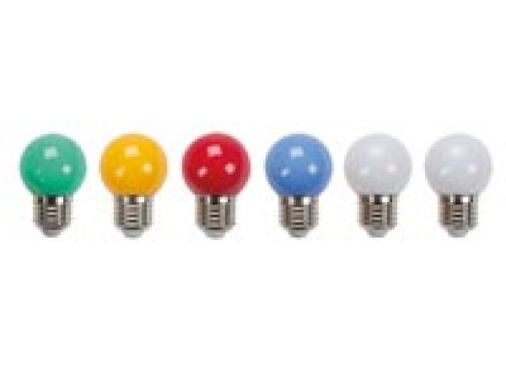 Set von 6 blau leuchtet rot, gelb, grün, Lichterkette Ersatzbank jr  international - 1