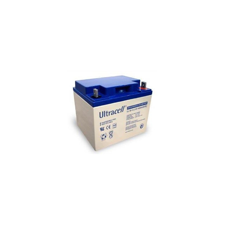 Bateria recargable 12v 40ah ul38 12 acu plomo gel solar acumulador 35ah 38a 38ah 40a victron - 1