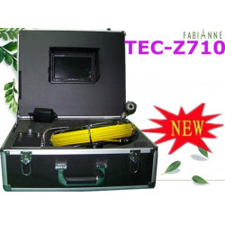 Camera color video inspection pipe 40m usb led unblocking pipe endoscope tec-z710 duramaxx - 1