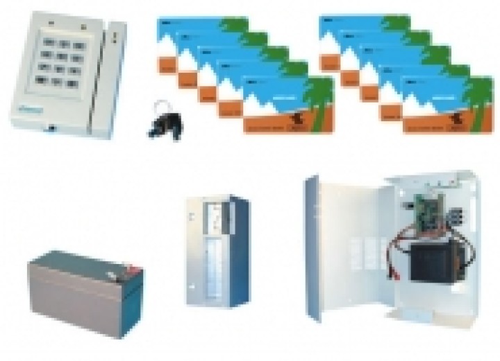 Kit controllo entrata uscita 1 accesso mediante lettore di carta magnetica sistema elettronico protezione accesso jr internation