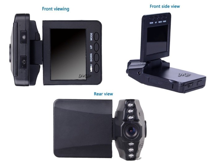 HD DVR 2.5' LCD Screen 6 IR LED Night Vision 720P Styling Video Car Camera Recorder Dvr Veicular Dashcam Video Registrator jr in