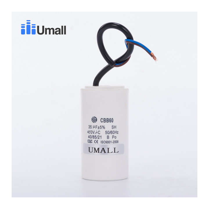 Condensador alambrico 35 mf micro farad 450v cable arranque motor motorizacion portico w9 11230 jr international - 1