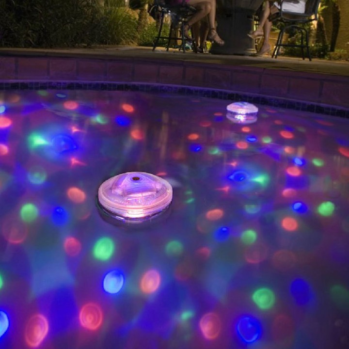 Unterwasser-Schwimmende LED AquaGlow Light Show für Outdoor Teich Pool Spa Whirlpool Disco jr international - 2