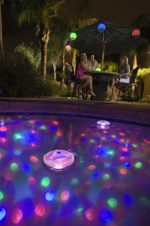 Underwater Floating LED AquaGlow Light Show per all'aperto Stagno Piscina Spa Hot Tub Disco jr international - 7