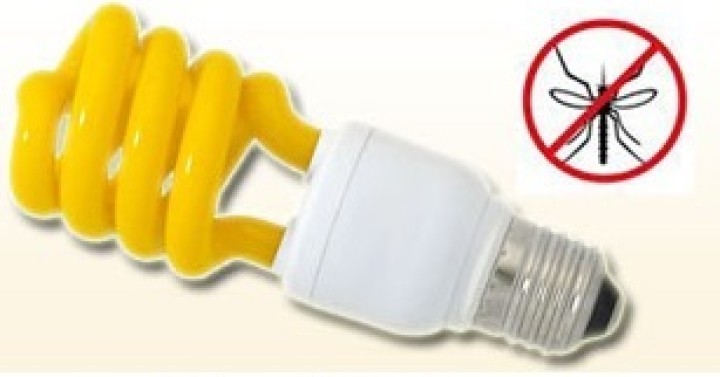 Giallo e27 anti zanzare buzz off 20w 100w equivalente fluorescente compatta a spirale 220v 240v jr international - 1