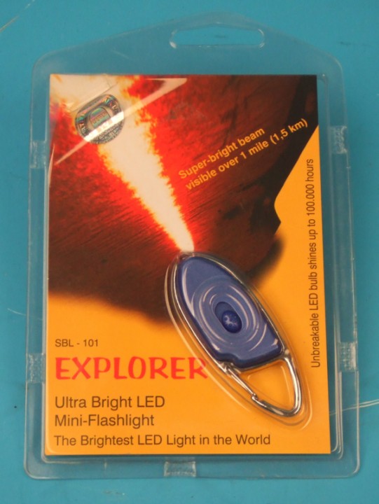Key ring with led light white (only 1 available!} sbl 101 jr international - 1