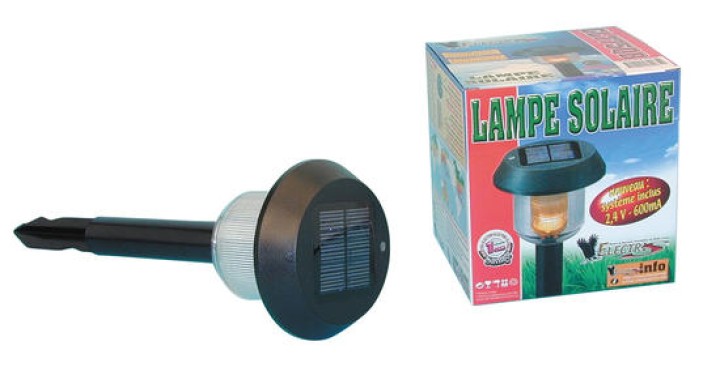 Lampada solare elettronica 8h 3v 600ma gl775bq batteria recaricabile terreno giardino piscina lampade mdt - 1