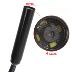 10m usb video cámara de inspección endoscopio tubo de color del tubo de desbloqueo llevó impermeable ip66 jr international - 3
