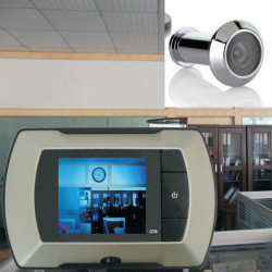 2.4 Door Viewer Peephole Doorbell Camera DVR Night Vision 120 Degree 3X ZOOM