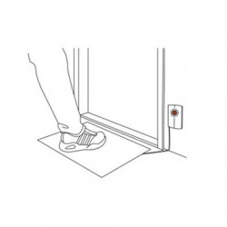 Foot pedal switch pressure sensitive floor mat no 700x400mm contact pressure mats door mat alarm legrand - 2