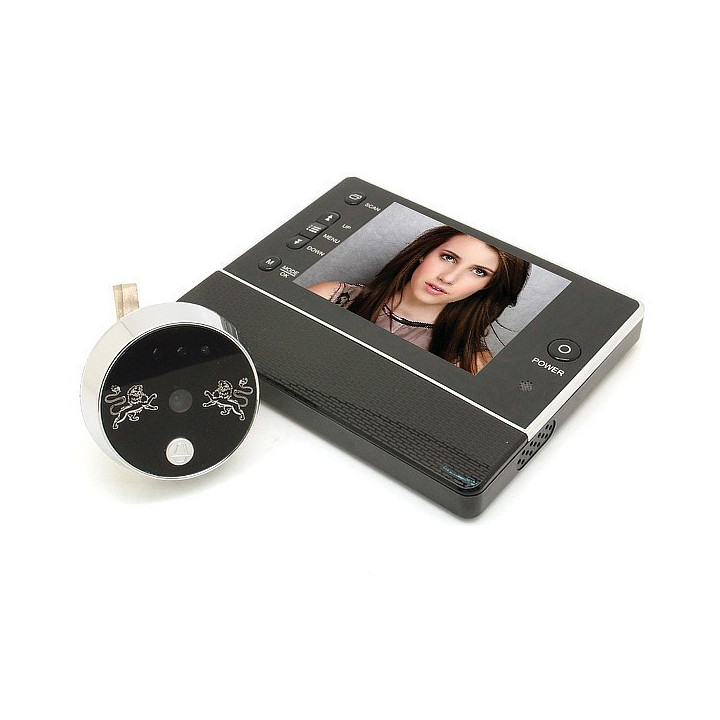 Espectador de la puerta de casa de la pantalla LCD digital de 3,5 pulgadas Peephole de la puerta del timbre del teléfono Sistema