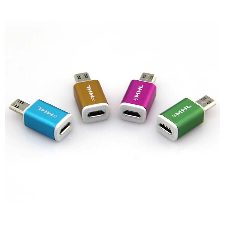 Micro USB Male to HDMI Female Adapter MHL 11pins for Samsung Galaxy s3 / s4 / s5 N7100 jr international - 2