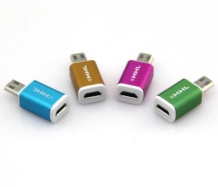 Micro USB Male to HDMI Female Adapter MHL 11pins for Samsung Galaxy s3 / s4 / s5 N7100 jr international - 2