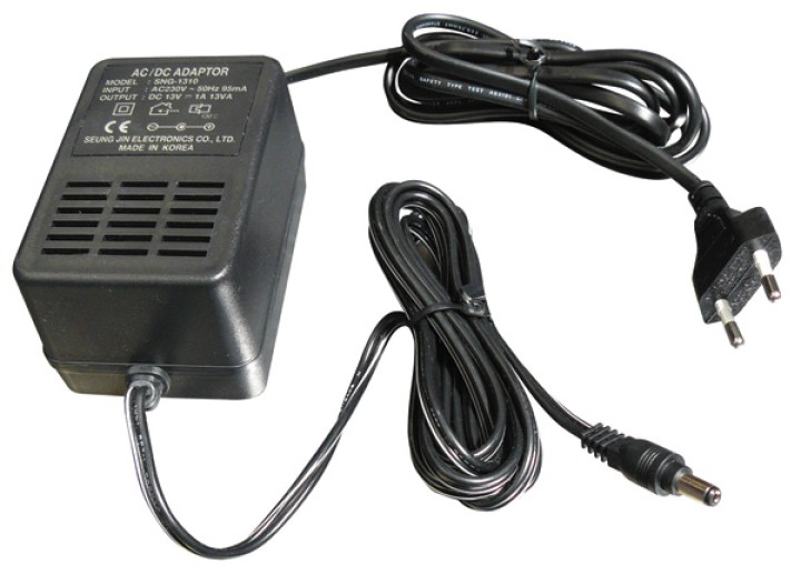 Electric plug in power supply plug in main supply 220vac 12vdc 1a plug in electric supply for 5'' 12cm b w video pack, 2 channel