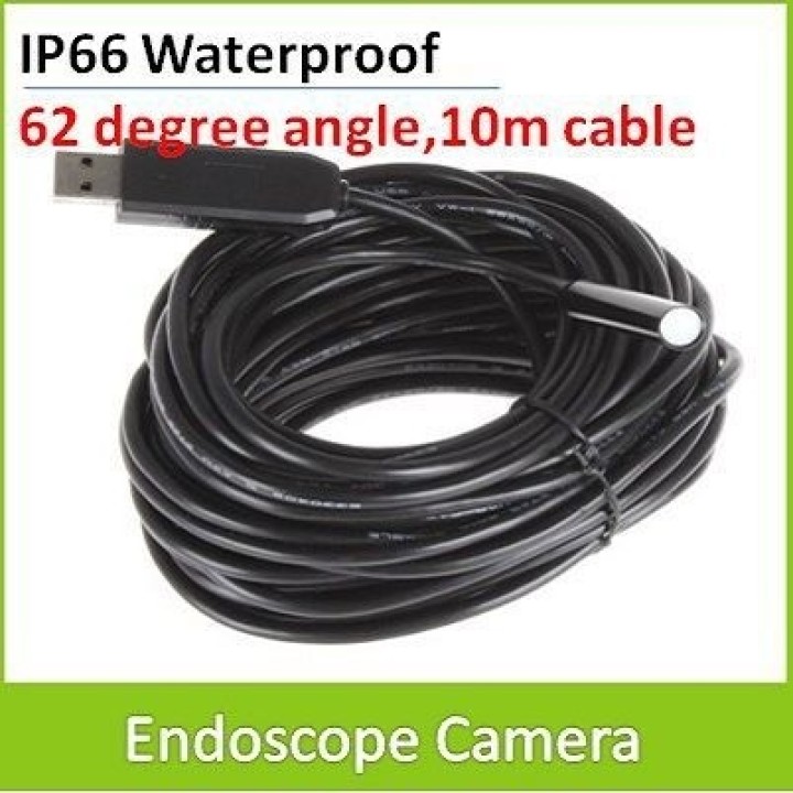 10m usb camera video inspection endoscope tube pipe unblocking color led waterproof ip66 jr international - 1