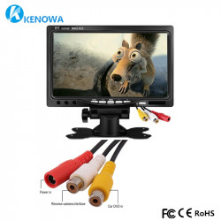 Monitore colore 7'' 18cm audio tft lcd (12vcc) + telecomando schermo sistema videosorveglianza jr international - 1
