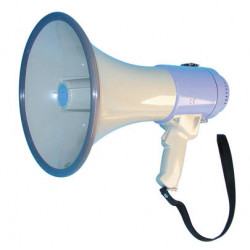 Megafono 25w 0.5 a 1km +sirena ø230x370mm er55s megafono amplificatore suono voce jr international - 1