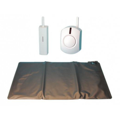 Pack alfombra contacto tienda + campanilla sin hilo alfombra contacto  alarma sistema vigilancia tiendas